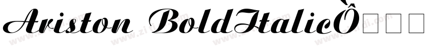 Ariston BoldItalic字体转换